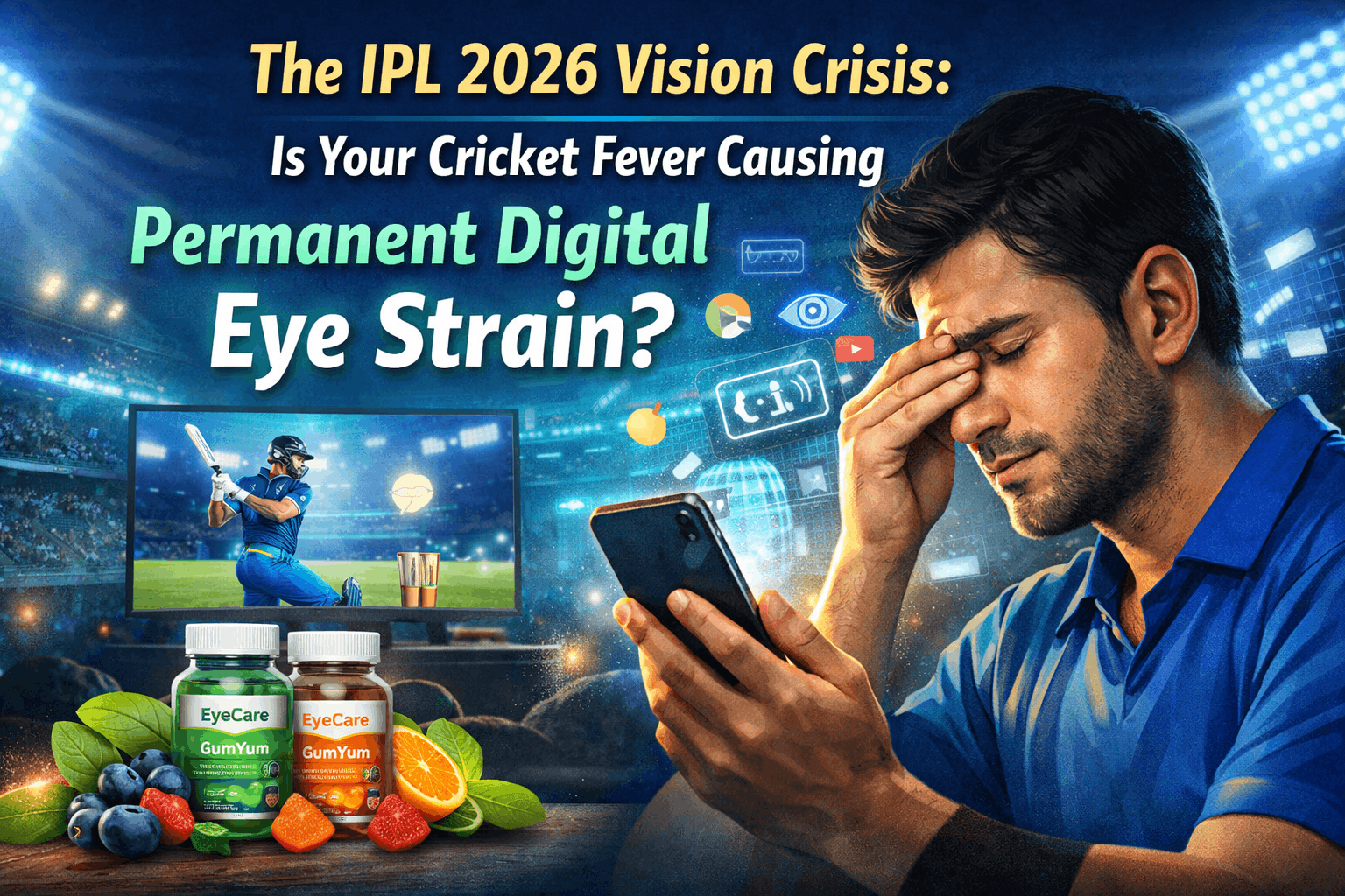 The IPL 2026 Vision Crisis: Is Your Cricket Fever Causing Permanent Digital Eye Strain?