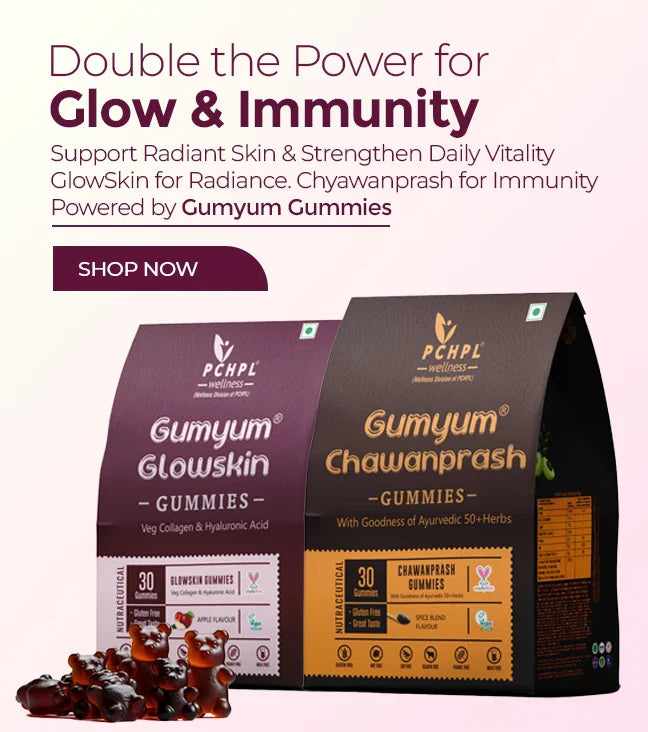 double power guumies: glowskin & chawanprash