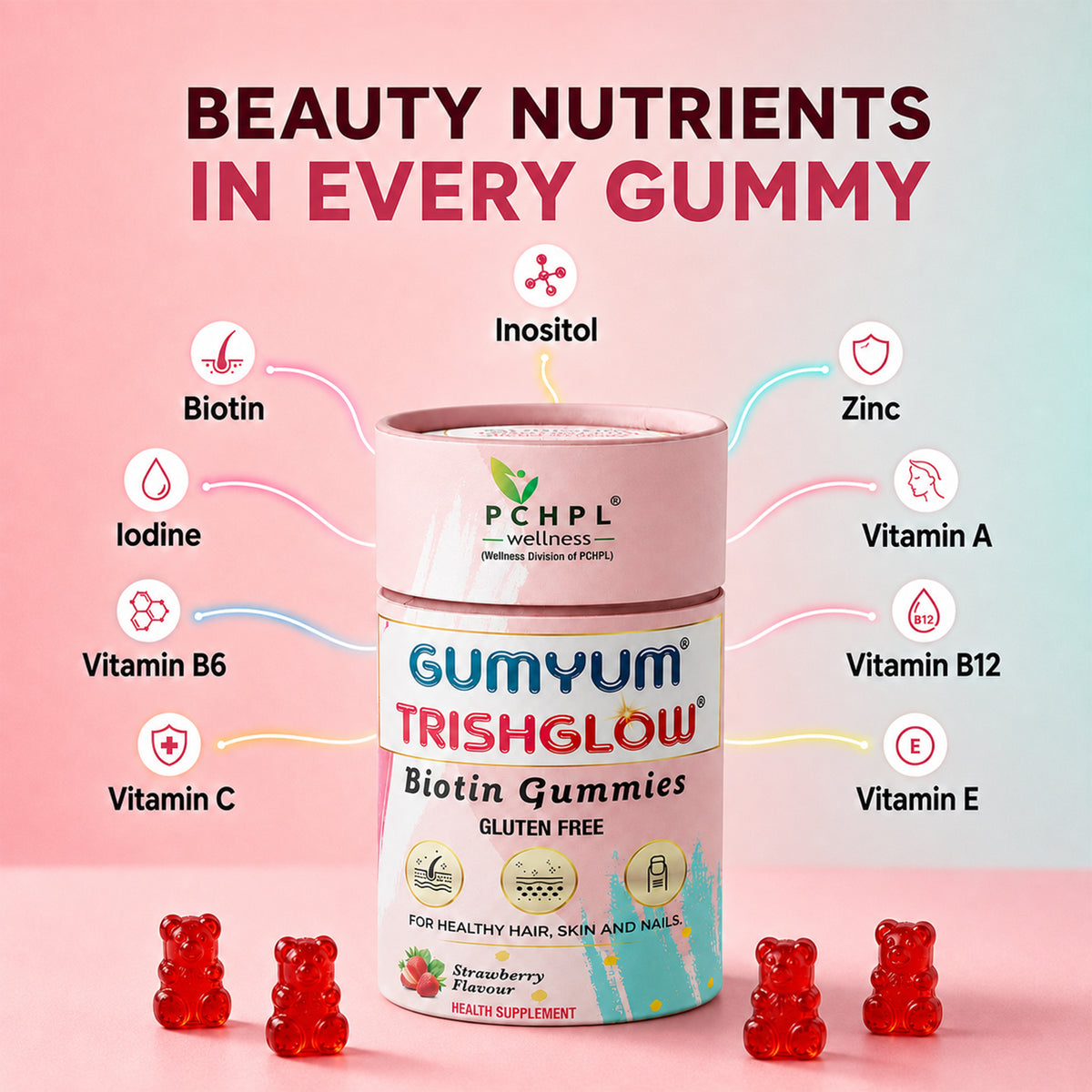 Gumyum Biotin Hair Gummies
