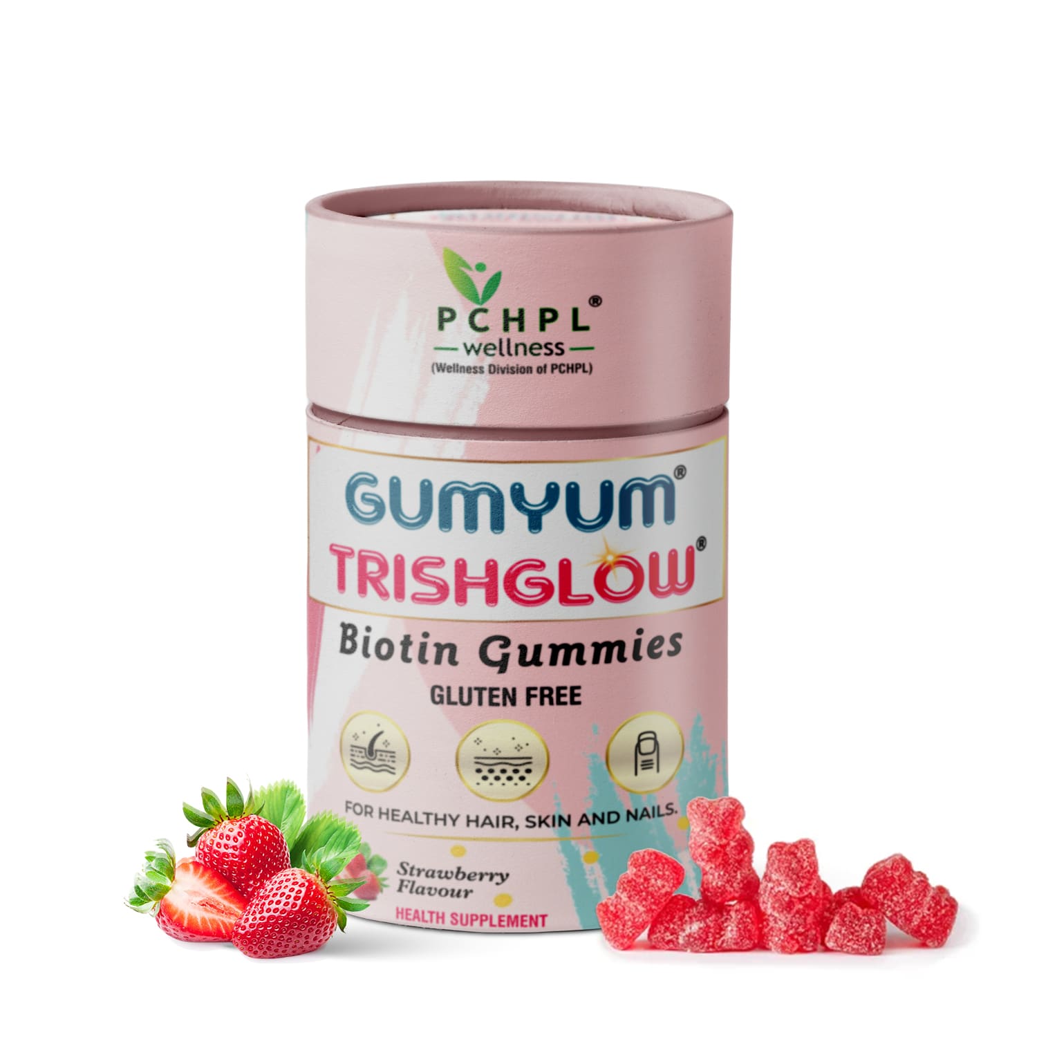 gumyum trishglow biotin gummies